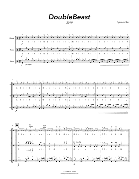 DoubleBeast (Drumline Exercise)