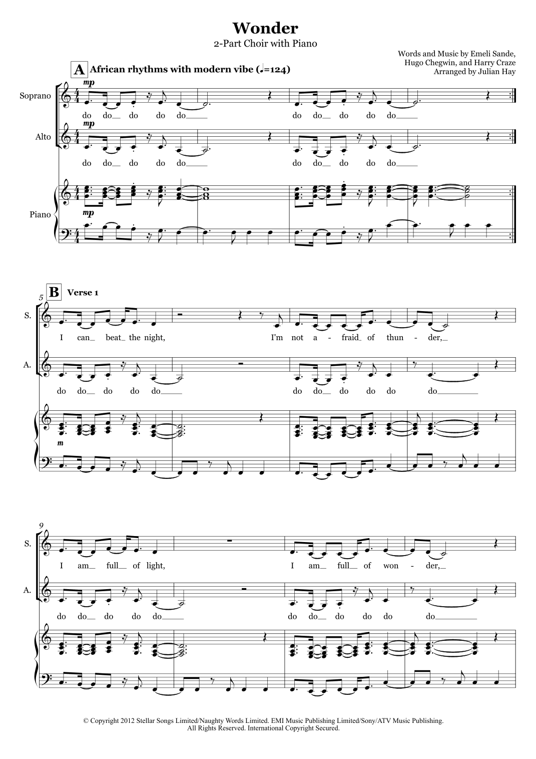Wonder (arr. Julian Hay)