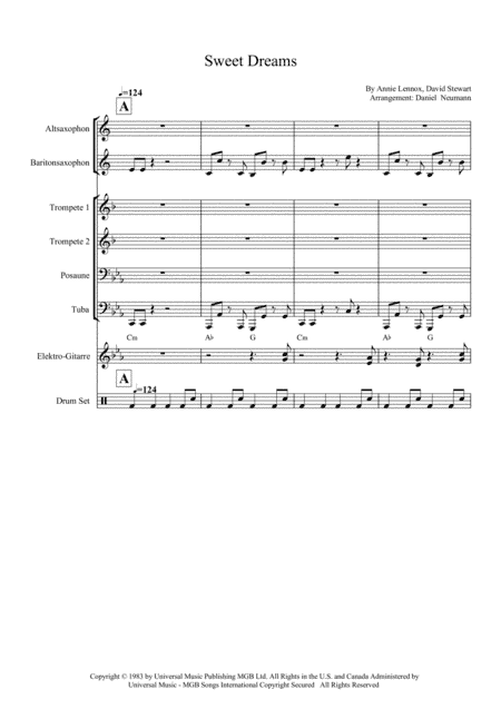Sweet Dreams (are Made Of This) (arr. Daniel Neumann)