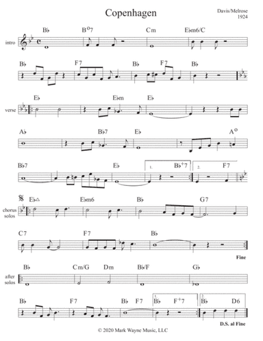 Copenhagen (arr. Mark W. Huxhold)