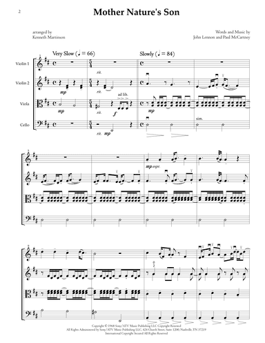 Mother Nature's Son (arr. Kenneth Martinson)