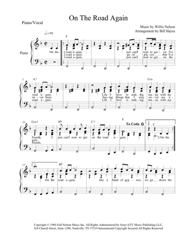 On The Road Again (arr. Bill Hayes)
