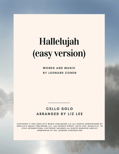 Hallelujah (arr. Liz Lee - Cellomoji)
