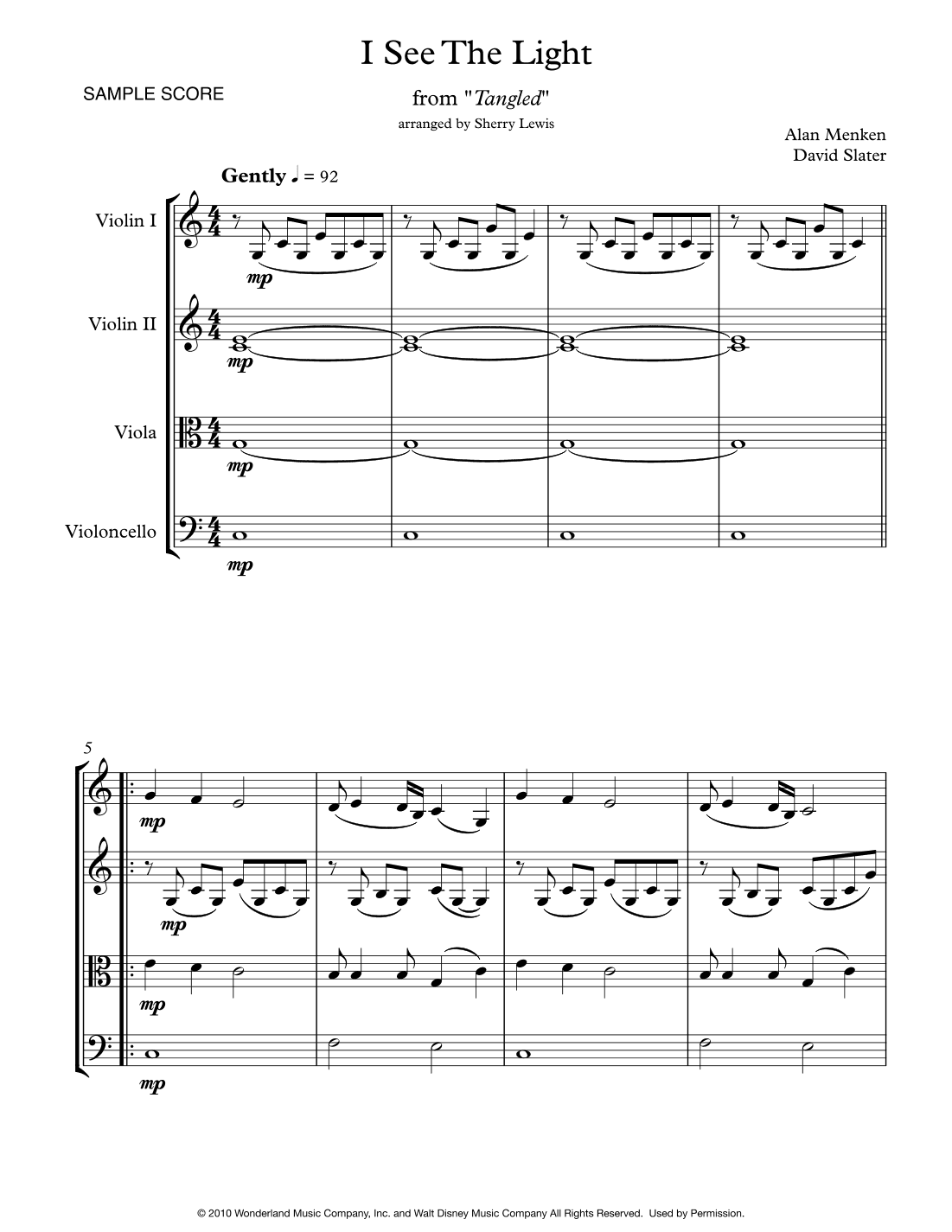 I See The Light (arr. Sherry Lewis)