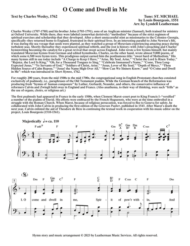 O Come and Dwell in Me (arr. Lyndell Leatherman)