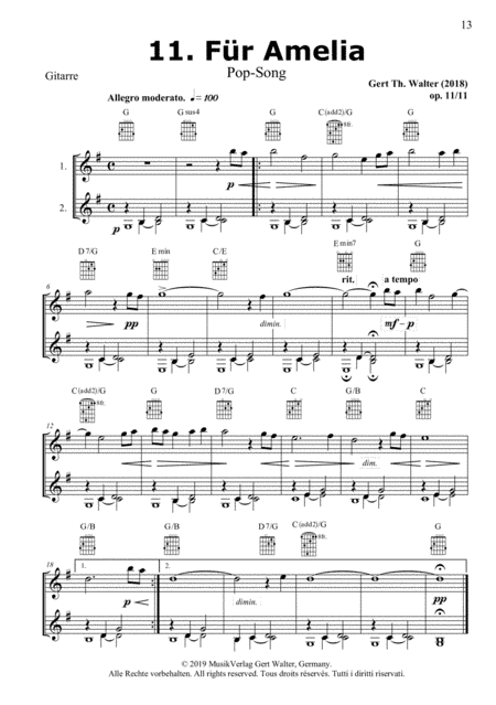For Amelia (from Guitar Pop Romanticists)