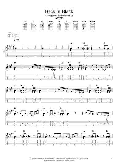 Back In Black (arr. Damien Roy)