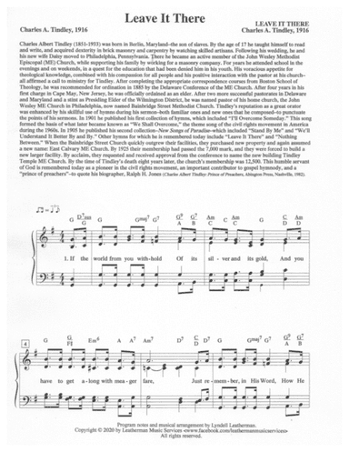 Leave It There (arr. Lyndell Leatherman)