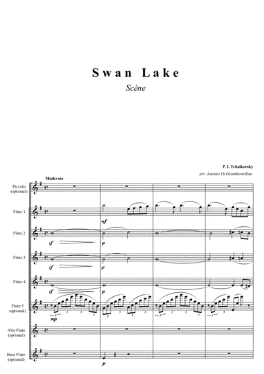 Swan Lake - Flute Quartet/Choir (arr. Antonio Di Giamberardino)