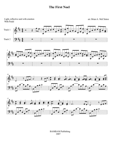The First Noel (arr. BAMBAM Publishing)