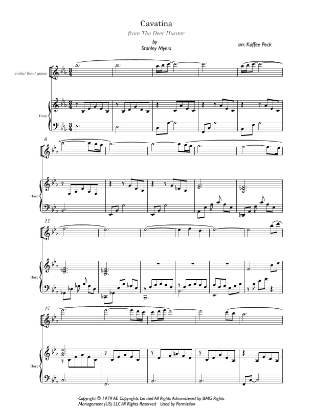 Cavatina (arr. Kaffee Peck)