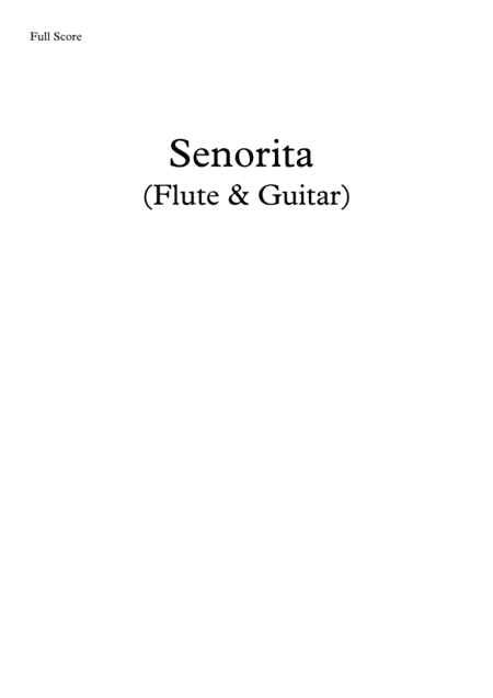 Senorita (arr. Simon Dawson)