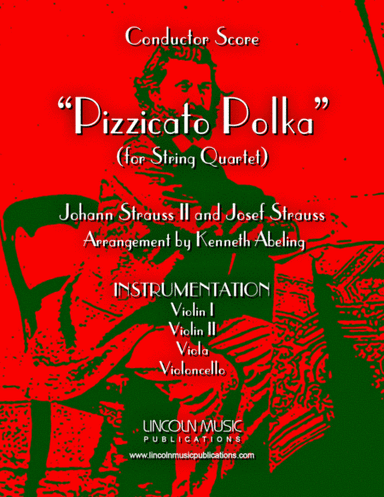 Strauss II – Pizzicato Polka (for String Quartet) (arr. Kenneth Abeling)