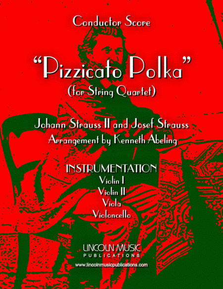 Strauss II – Pizzicato Polka (for String Quartet) (arr. Kenneth Abeling)