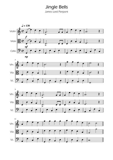 Jingle Bells - String Trio (arr. Ygor Nunes)