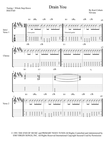 Drain You (arr. The Real Boss Hos Publishing)