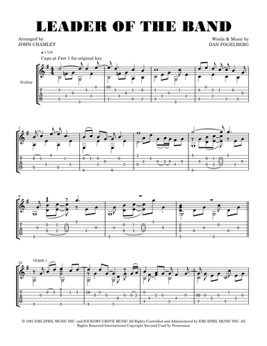 Leader Of The Band (arr. John Chamley)