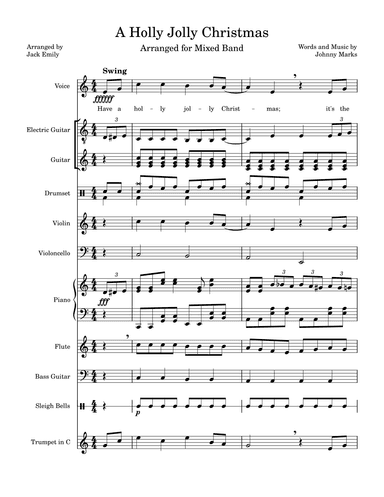 A Holly Jolly Christmas (arr. Jack Emily)
