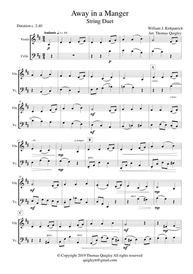 Away in a Manger (arr. Thomas Quigley)