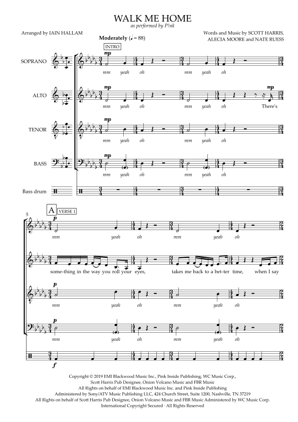 Walk Me Home (arr. Iain Hallam)