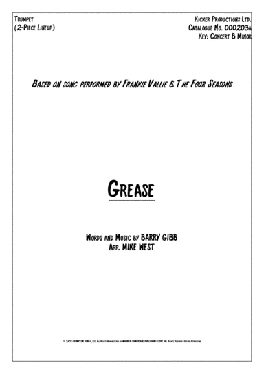 Grease (arr. Mike West)