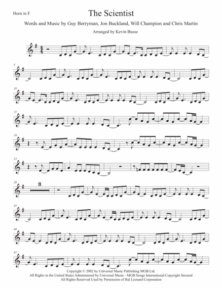 The Scientist (arr. Kevin Busse)