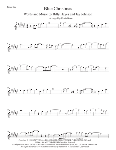 Blue Christmas (arr. Kevin Busse)