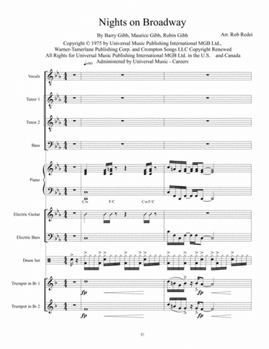 Nights On Broadway (arr. Rob Redei)