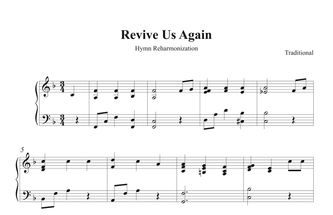 Revive Us Again (arr. Francesco Blackmore)