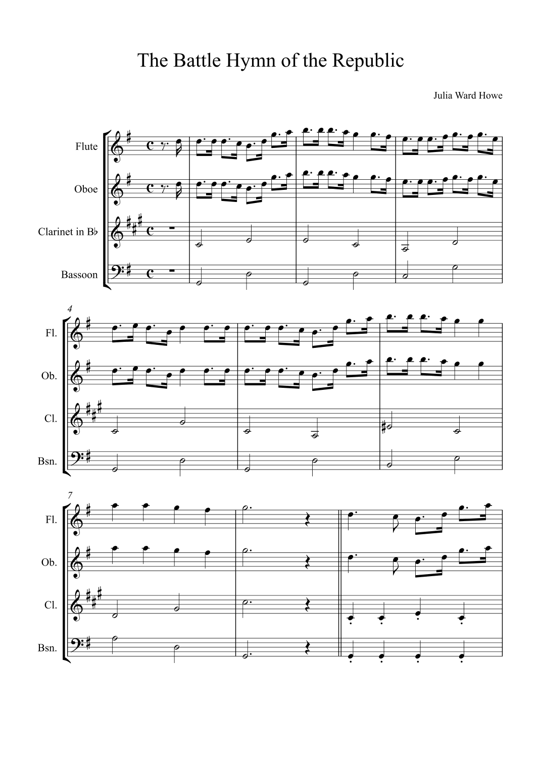 The Battle Hymn of the Republic (arr. Alex Nunes Rodrigues)