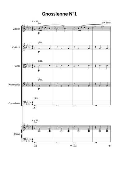 Gnossienne N°1 (arr. Jackson Spindler)
