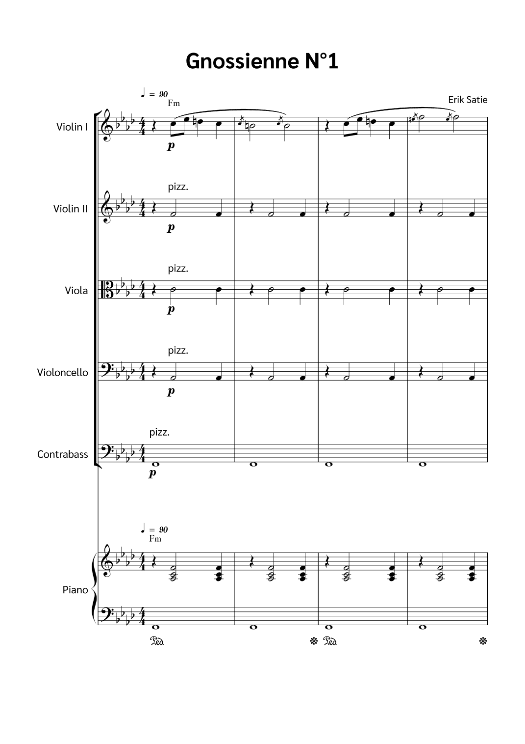 Gnossienne N°1 (arr. Jackson Spindler)