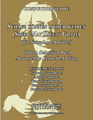 Sheep May Safely Graze (for Saxophone Quintet SATTB) (arr. Kenneth Abeling)