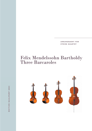 Three Barcaroles (arr. Edition Maulwurf)