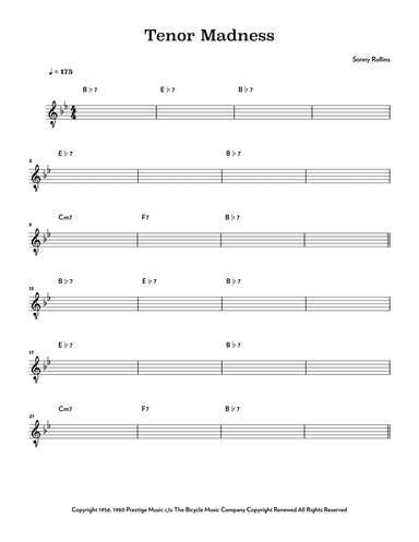 Tenor Madness (arr. Riverside Guitar School)