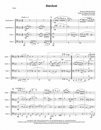 Stardust (arr. Art Leiby)