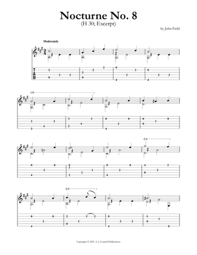 Nocturne No. 8 (H 30) (arr. Mark Phillips)