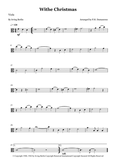 White Christmas (arr. P.H. Damasceno)