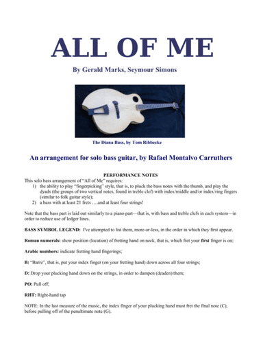 All Of Me (arr. Rafael Montalvo Carruthers)