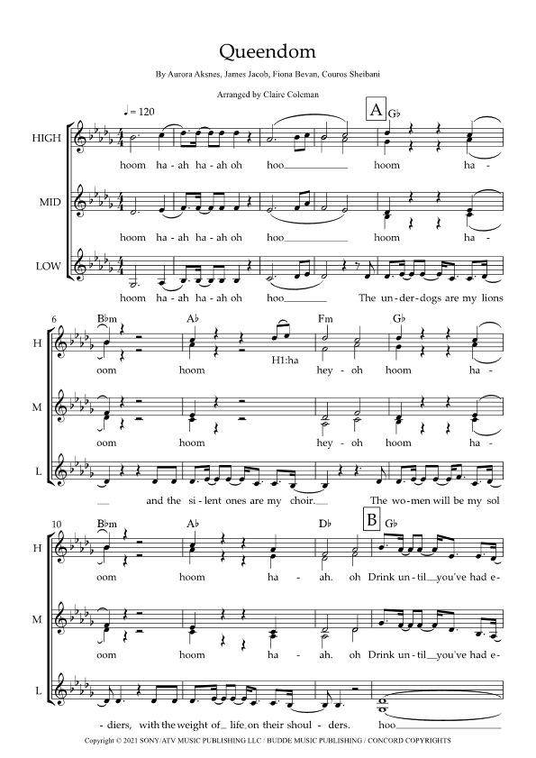 Queendom (arr. Claire Coleman)