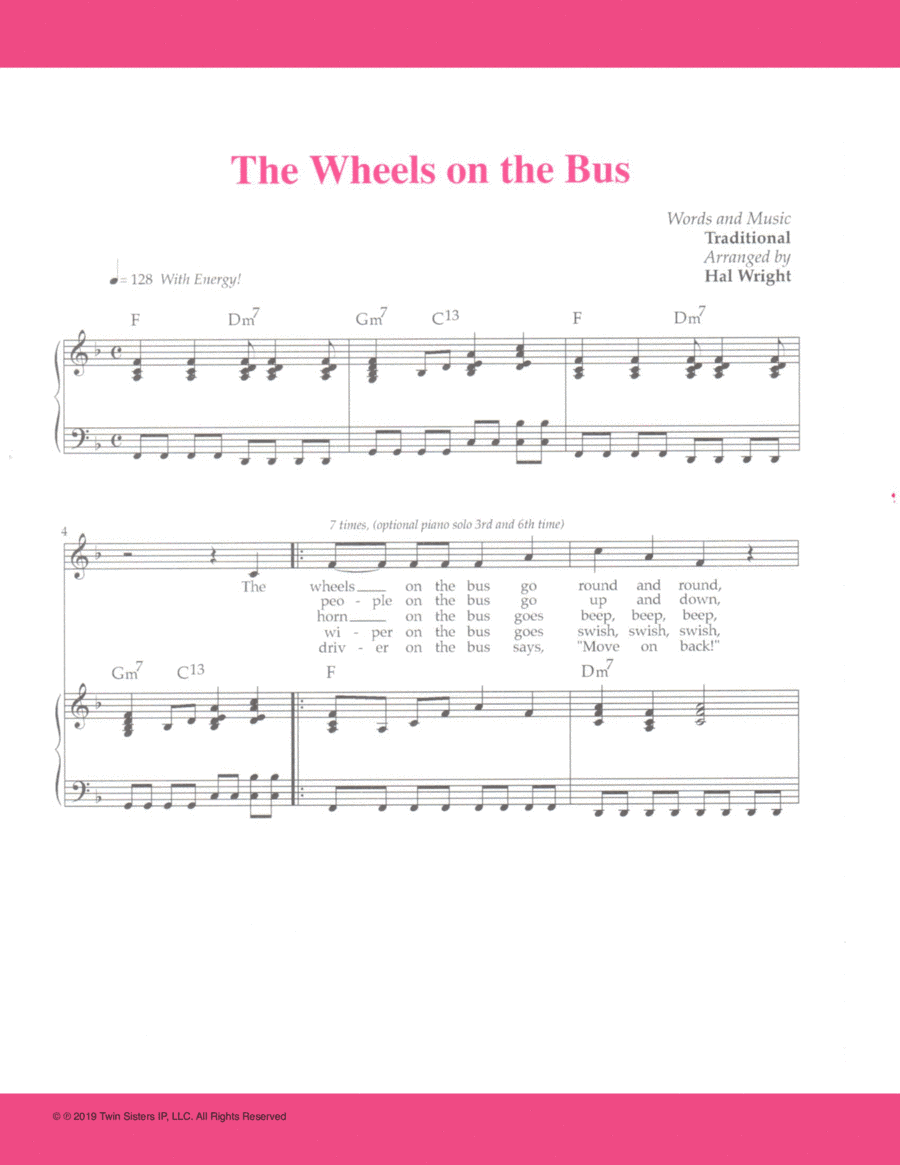 The Wheels on the Bus (arr. Hal Wright)