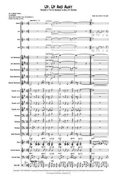 Up, Up And Away (arr. Gregory Amerind)