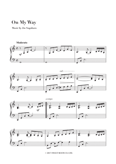 On My Way - Piano Solo Sheet Music