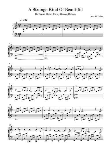 A Strange Kind Of Beautiful (arr. M. Galka)