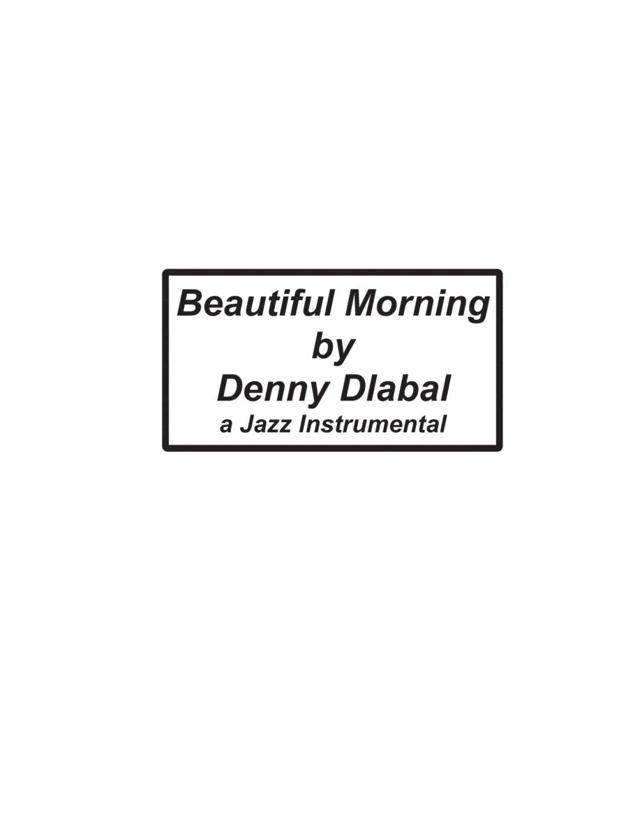 Beautiful Morning