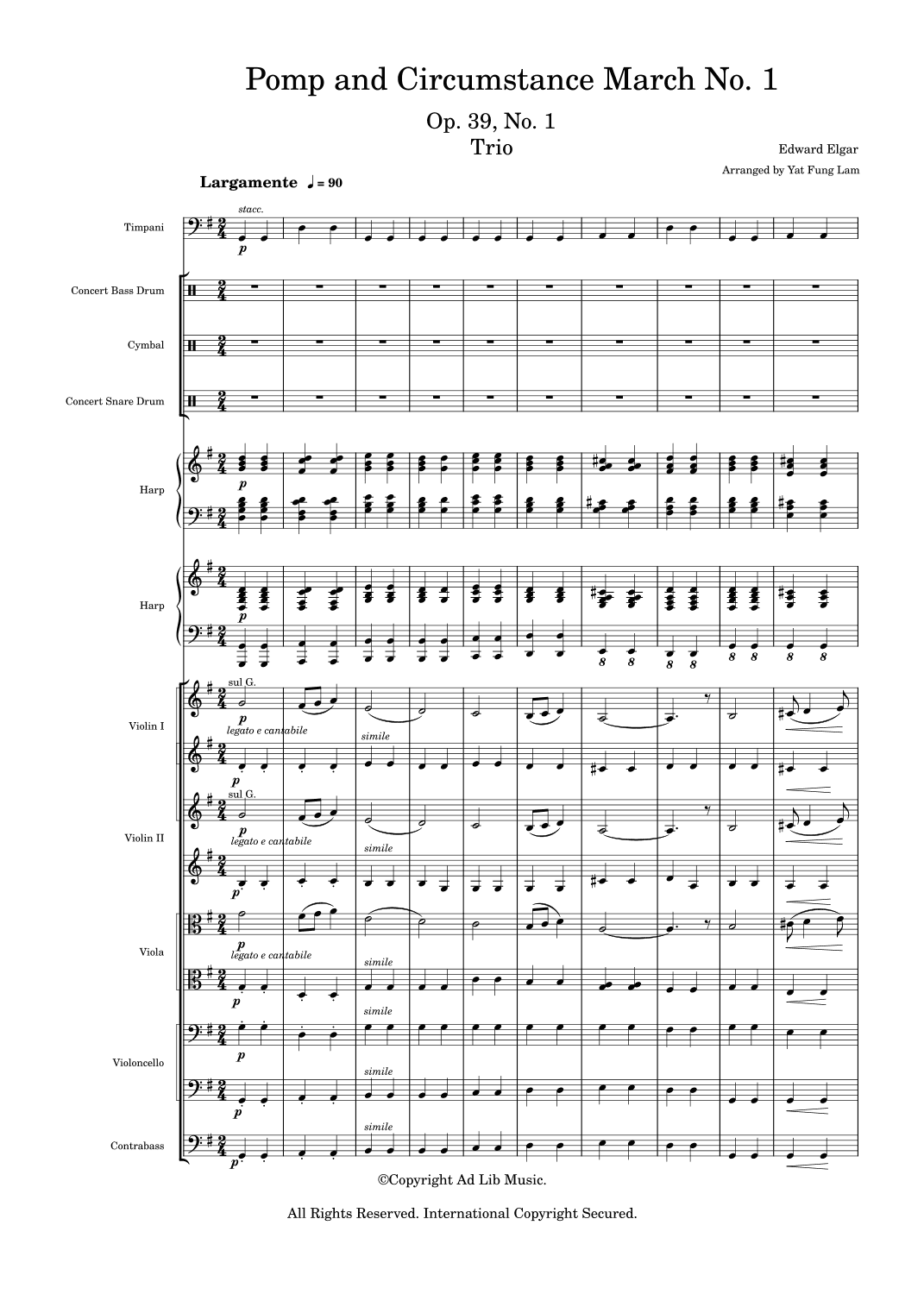 Pomp and Circumstance March No.1 (arr. Charles Lam)