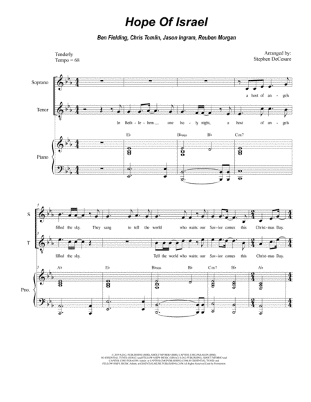Hope Of Israel (arr. Stephen DeCesare)
