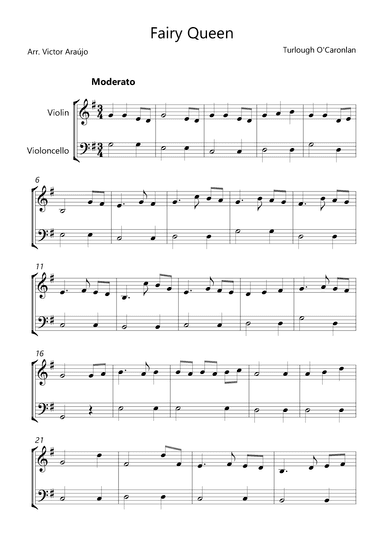 Fairy Queen - Violin and Cello Version (arr. Victor Araújo)