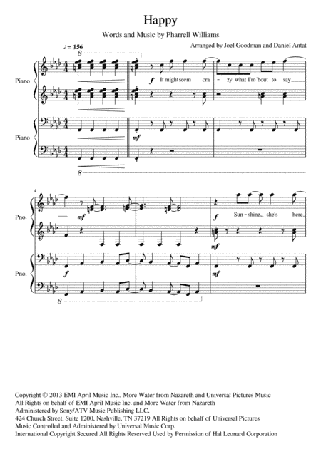Happy (arr. Joel Goodman)