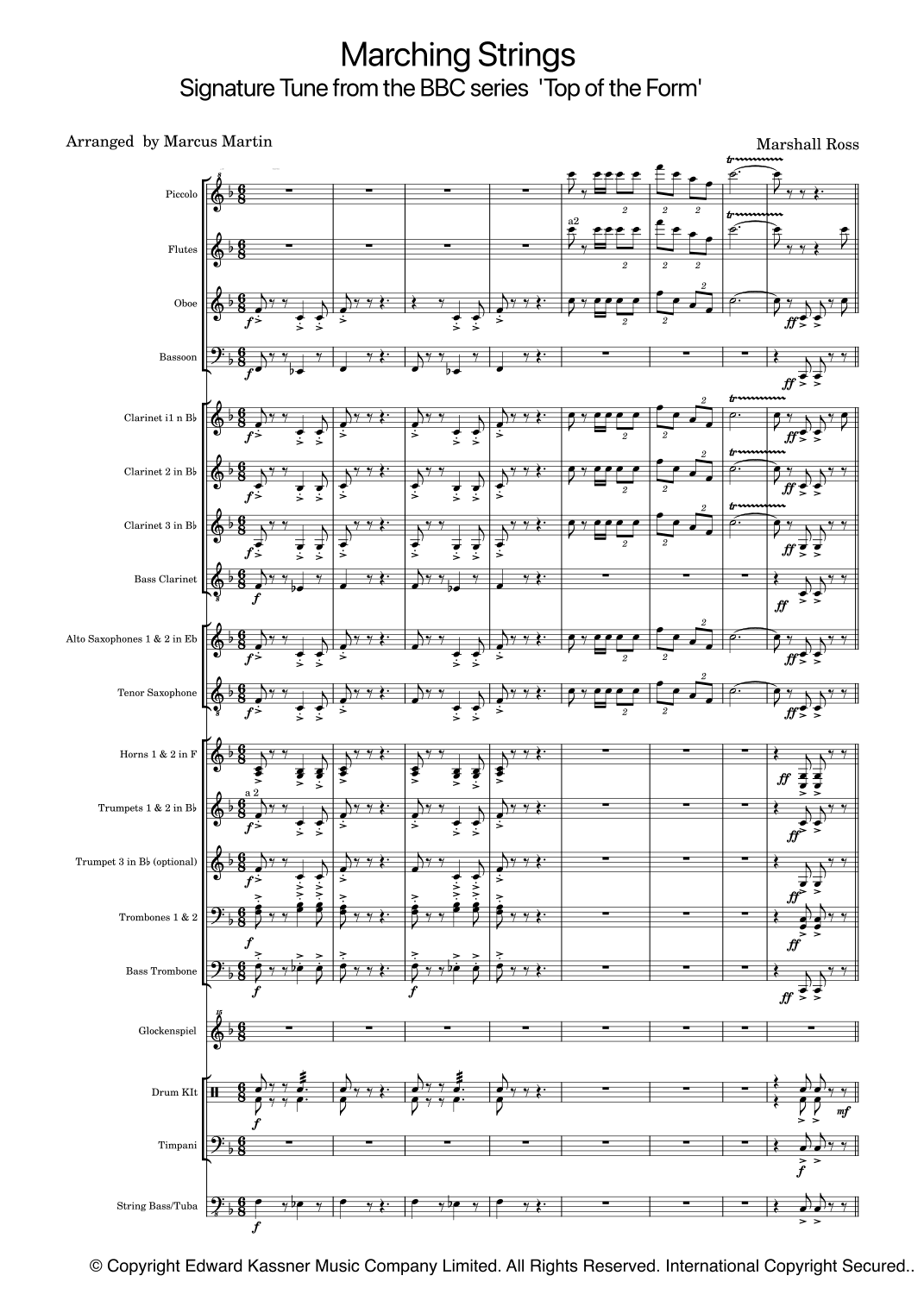 Marching Strings (arr. Marcus Martin)